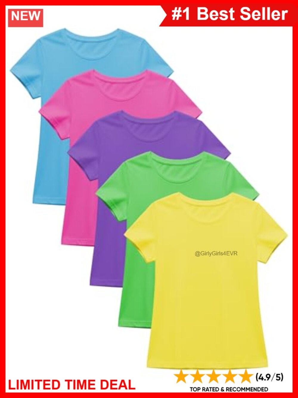 Cotton Stretch Crew Neck Short Sleeve T-Shirt Tees Casual Active Gym Yoga